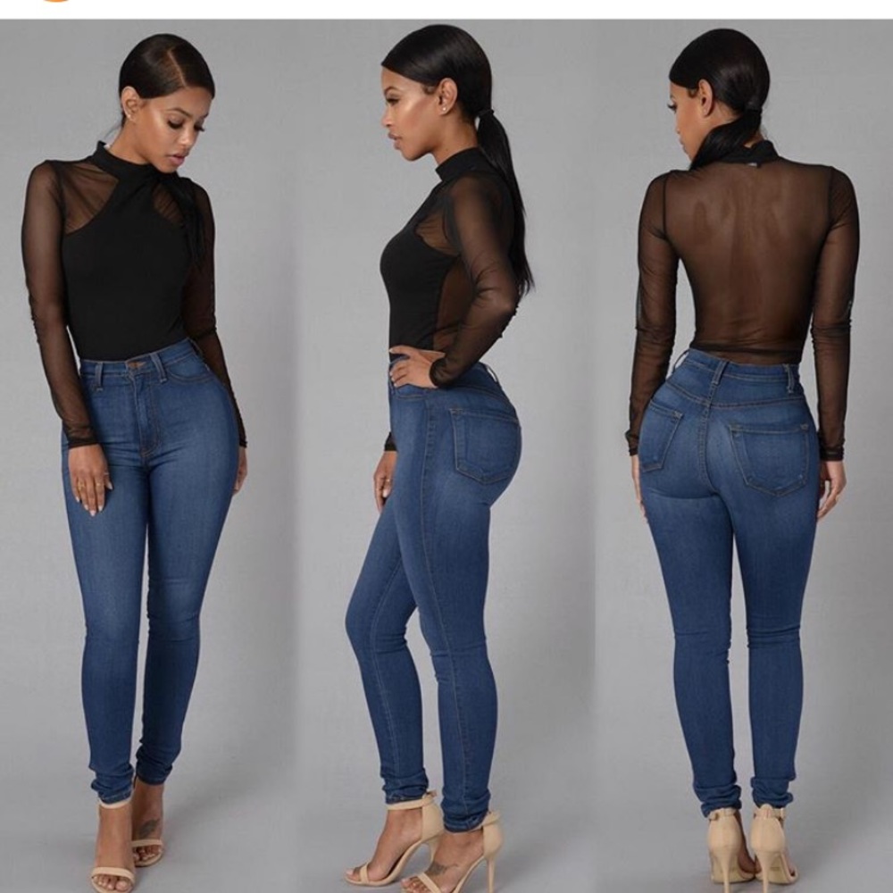 NWT Black bodysuit